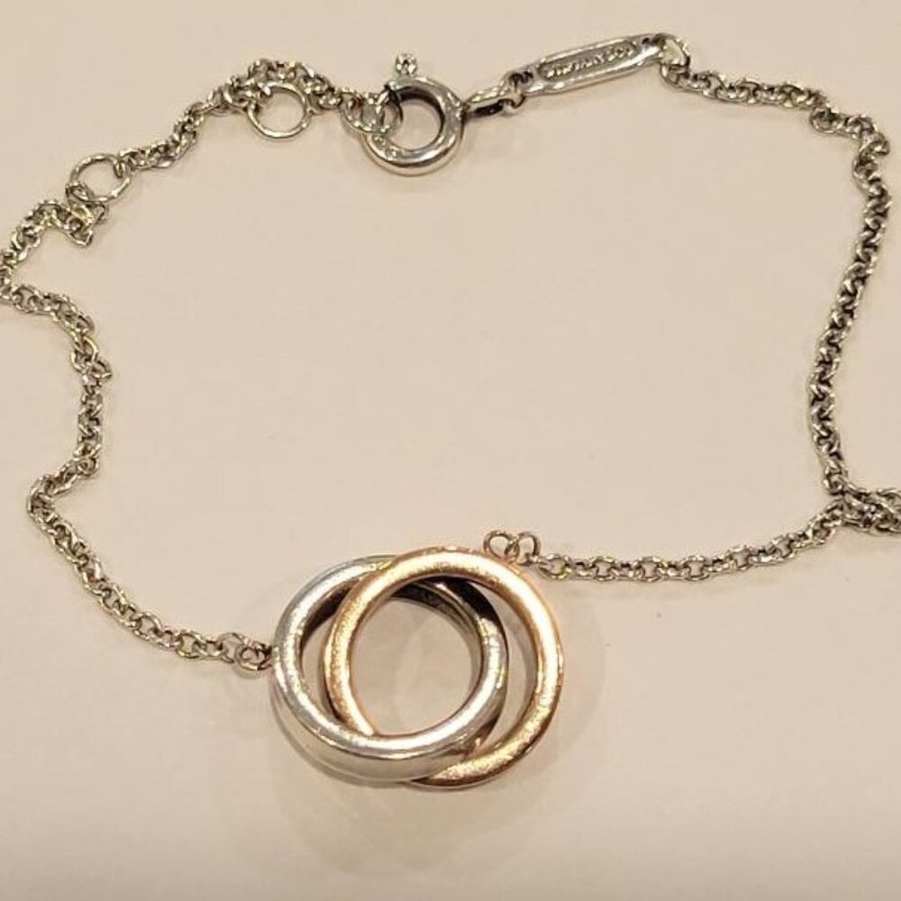 TIFFANY & CO 1837 INTERLOCKING CIRCLES BRACELET Silver/Robedo